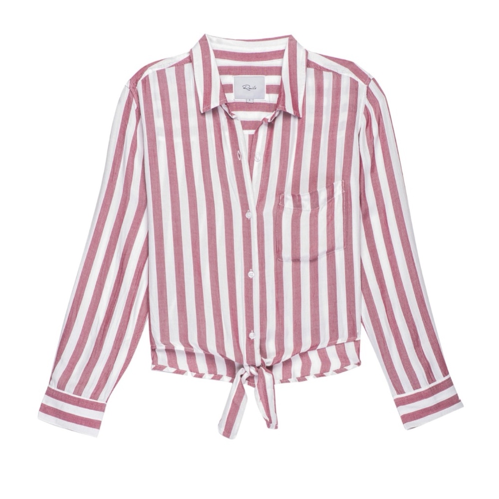 Rails Striped Tie Front Top - Picture 4 of 5